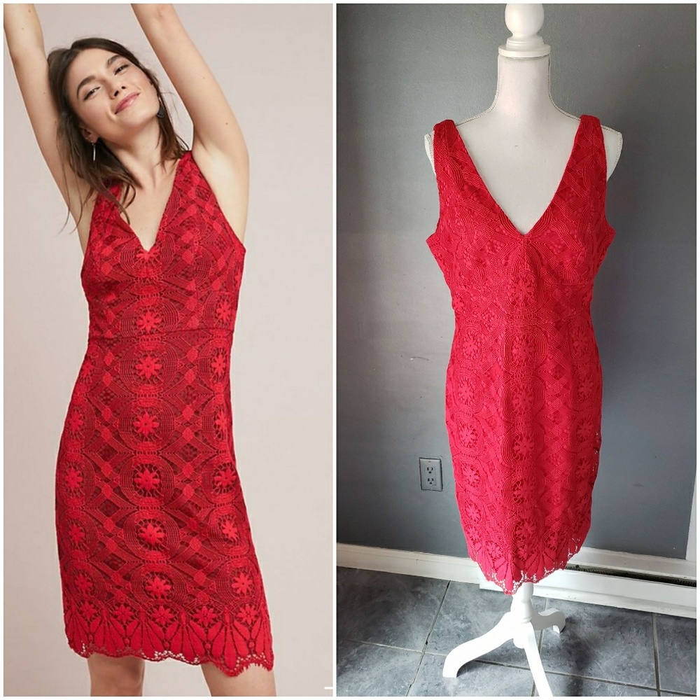 Anthropologie  Maeve Camari Lace Dress